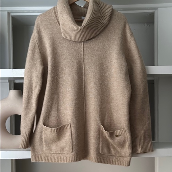 Calvin Klein Sweaters - Calvin Klein cowl neck turtleneck sweater - sz large‎